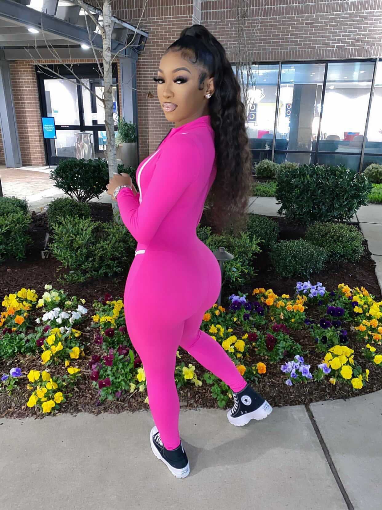 Rock With Me Jumpsuit (Hot Pink)