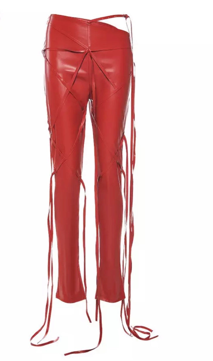 Ribbon Pants (Red)