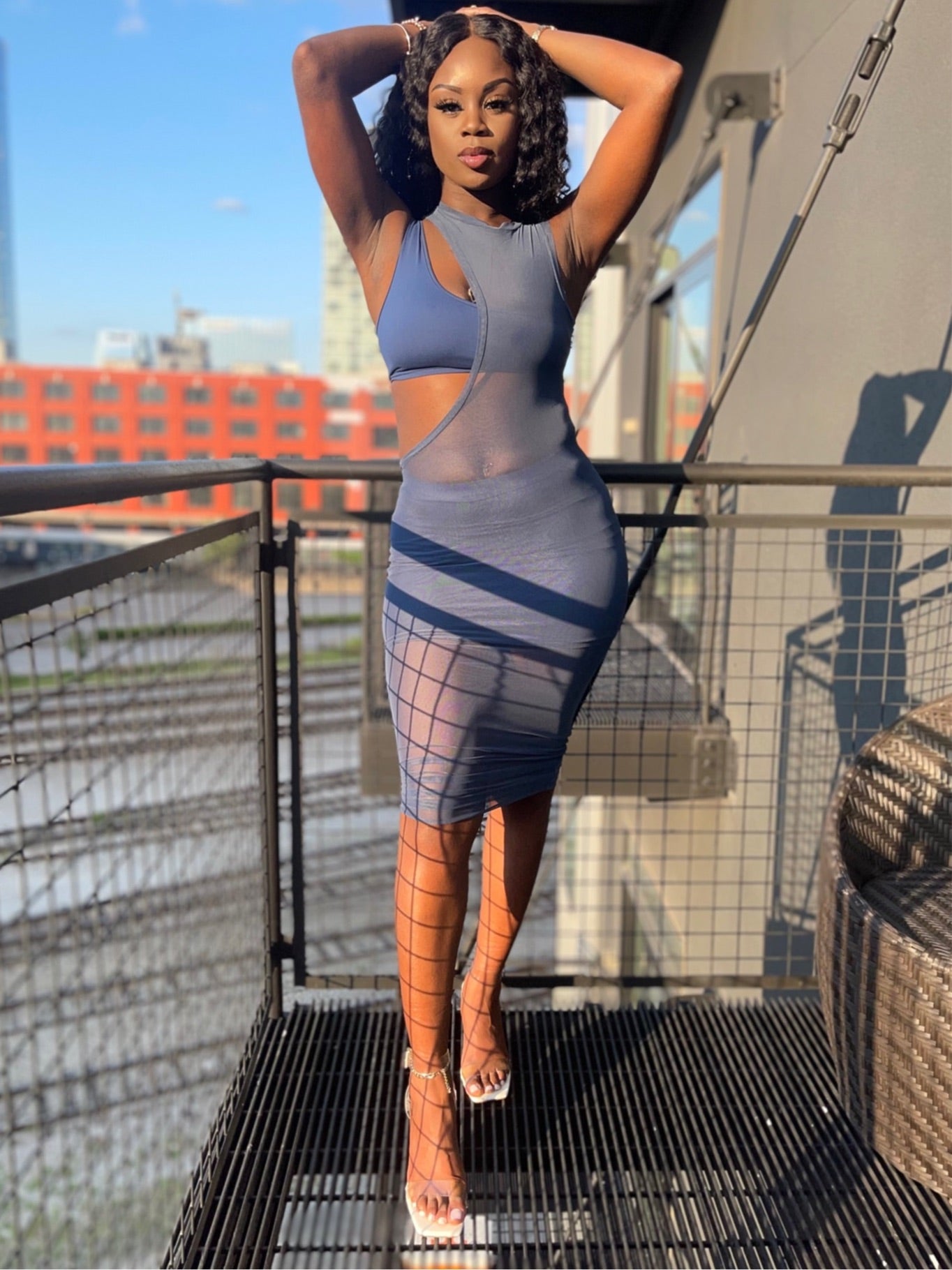 3 Piece Dress/ Set (Blue) Steam Fashions 3 Piece Dress/ Set (Blue) Steam Fashions
